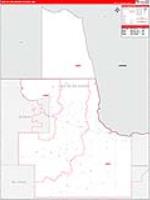 Lake of the Woods, Mn Carrier Route Wall Map